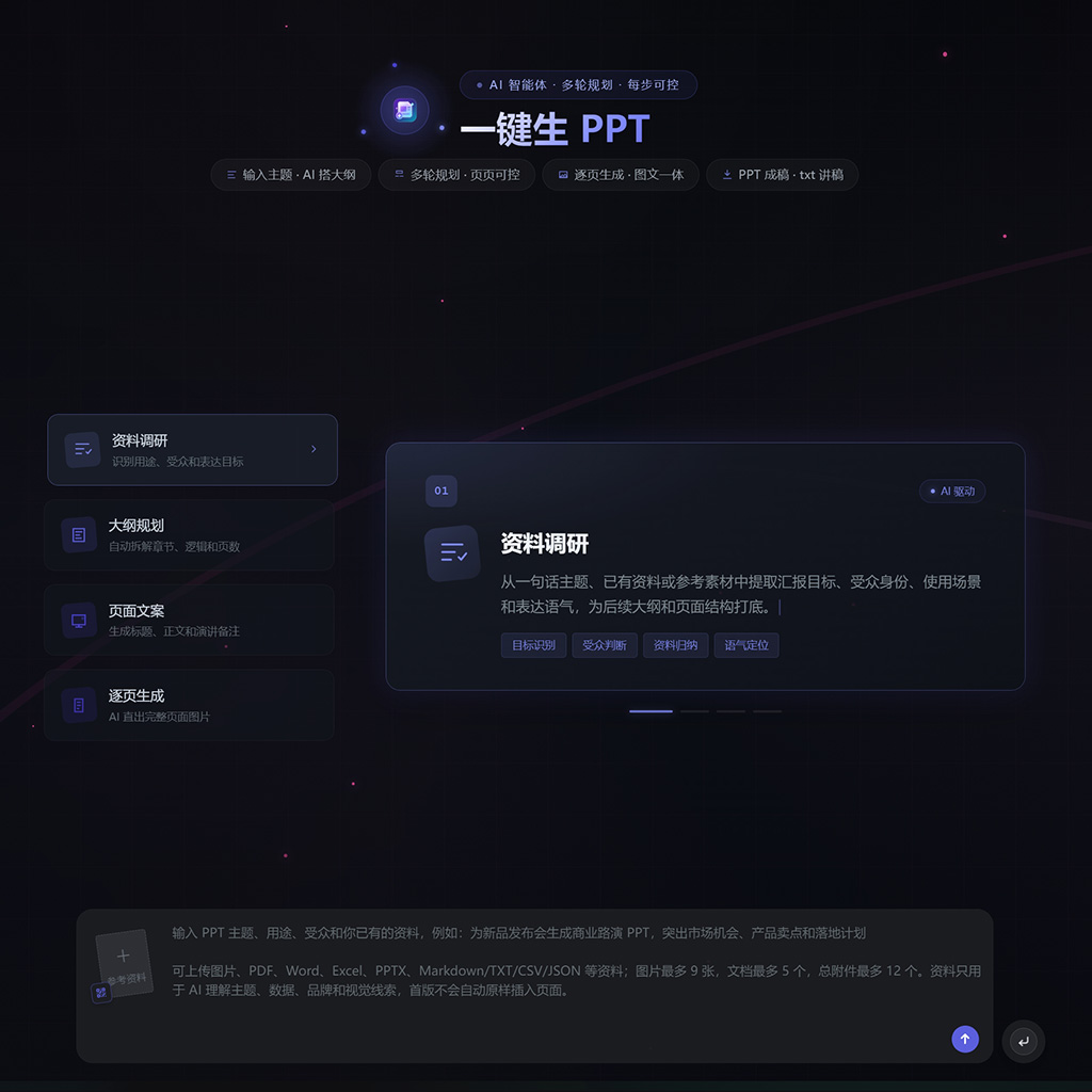 菁选灵创 智能商务PPT生成案例